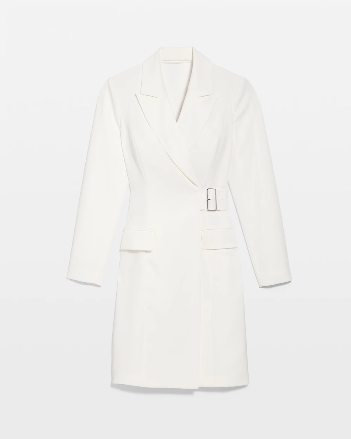 White House Black Market Petite Blazer Dress In White