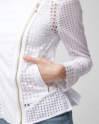 Eyelet Moto Jacket
