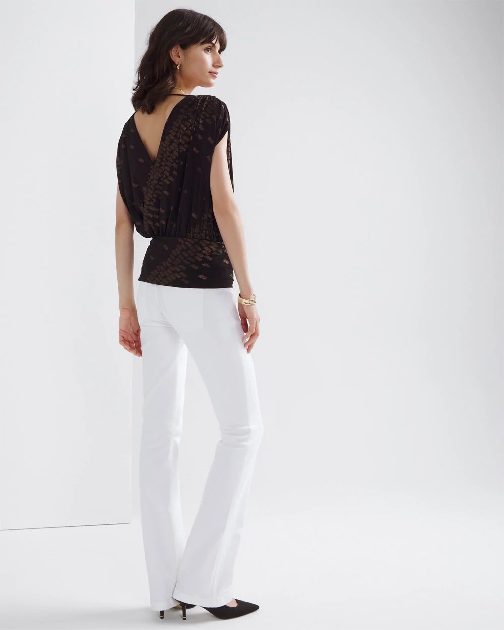 Matte Jersey Banded Bottom Top click to view larger image.