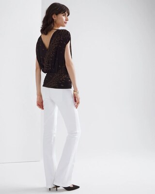 Matte Jersey Banded Bottom Top click to view larger image.