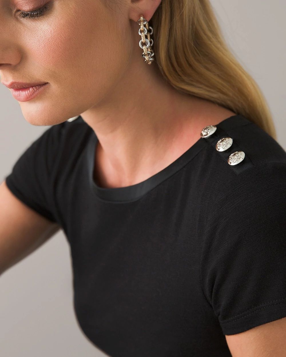 Short-Sleeve Button Tee