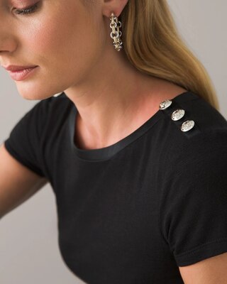 Short-Sleeve Button Tee