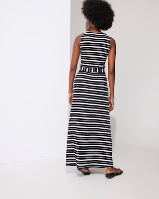 Outlet WHBM Faux-Wrap Maxi Dress click to view larger image.
