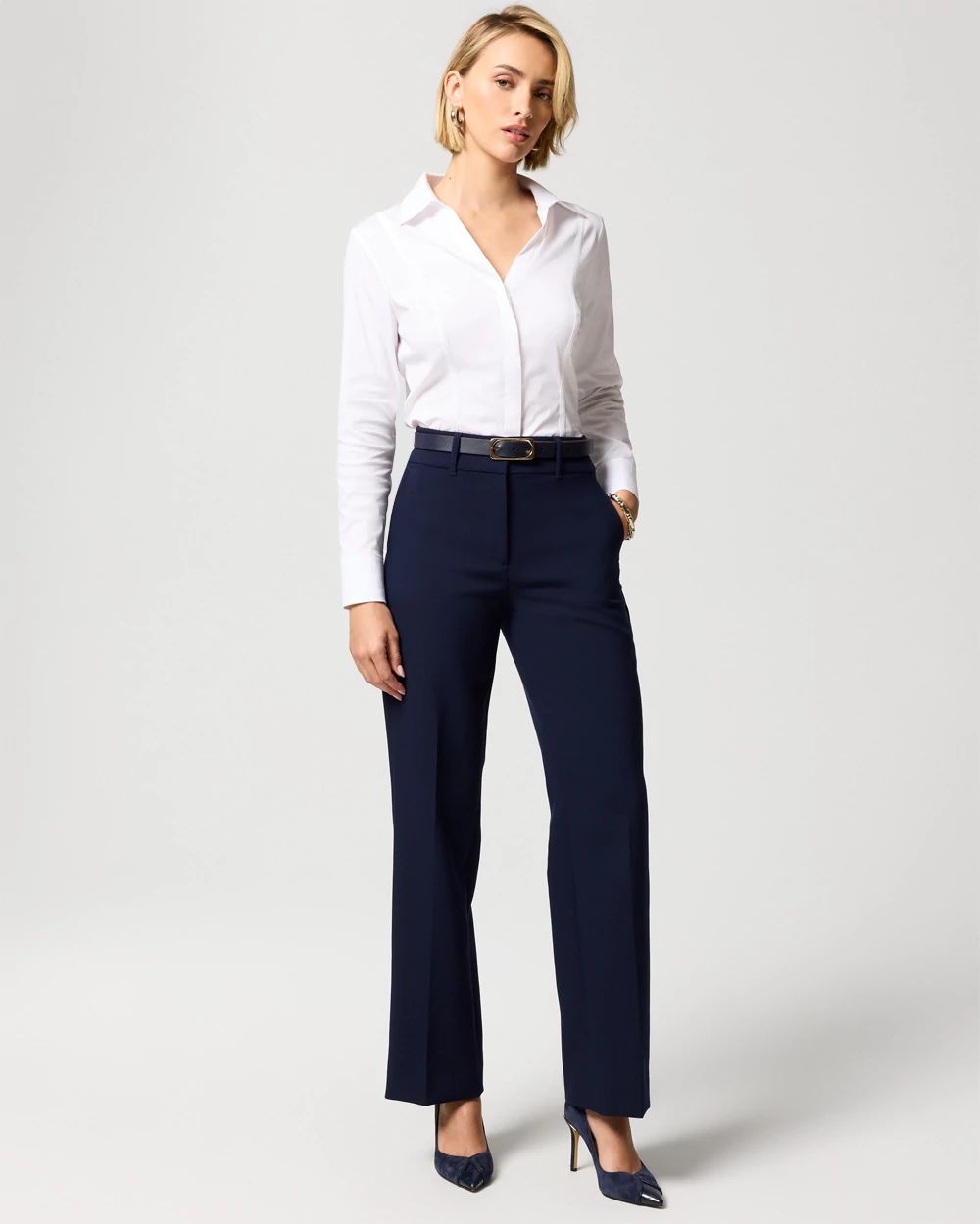 Luxe Stretch High Rise Riley Trouser click to view larger image.