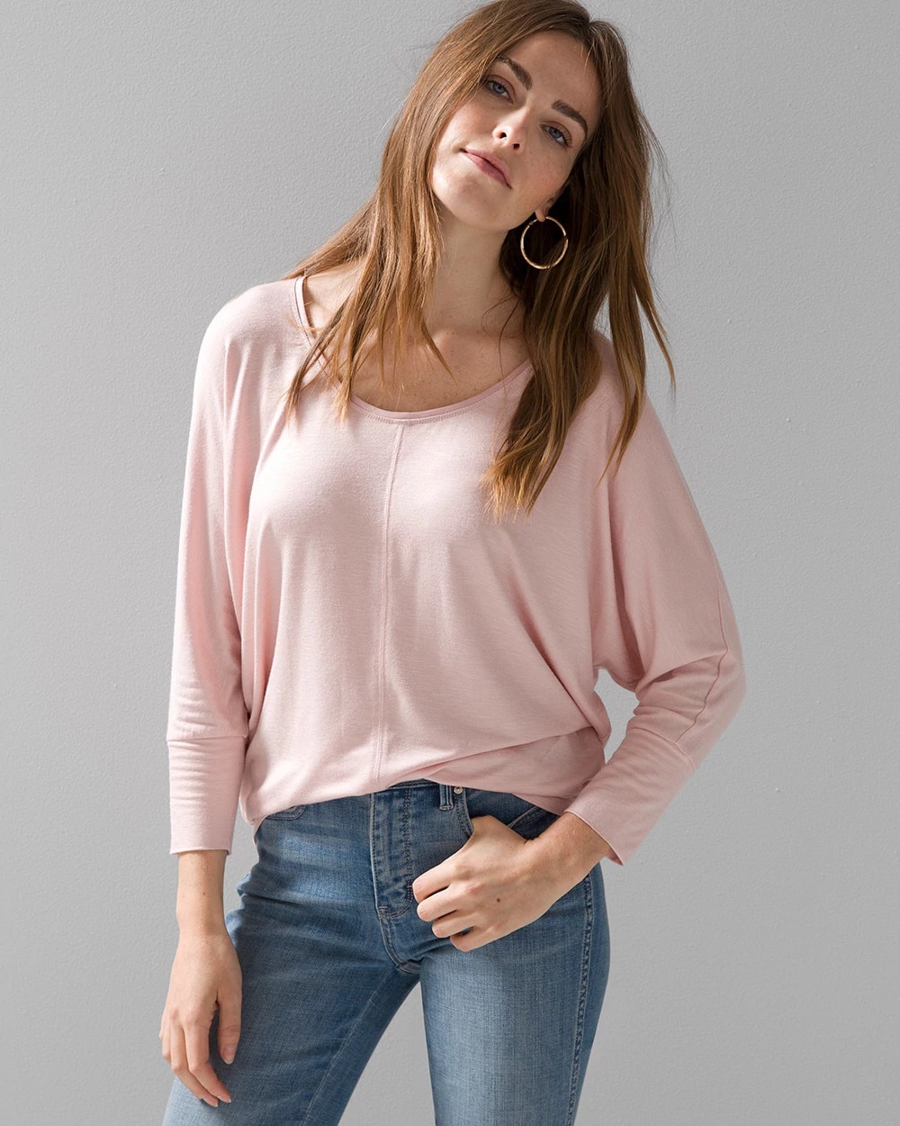 Off White Dolman Sleeve Top