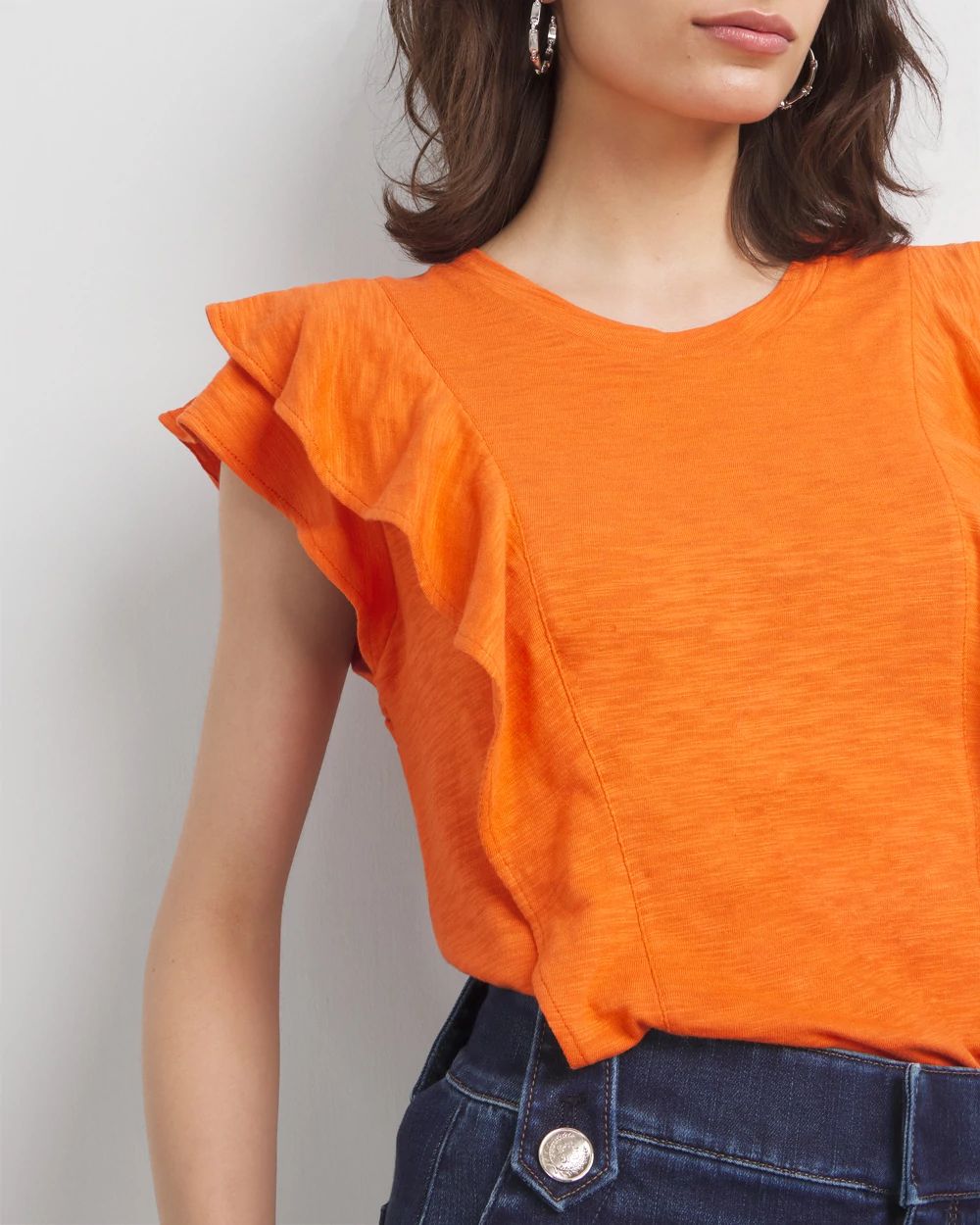 Ruffle Sleeve Tee