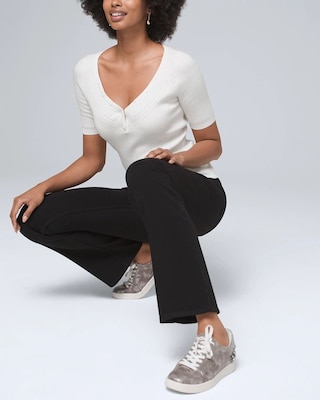 High-Rise Skinny Flare Jeans click to view larger image.