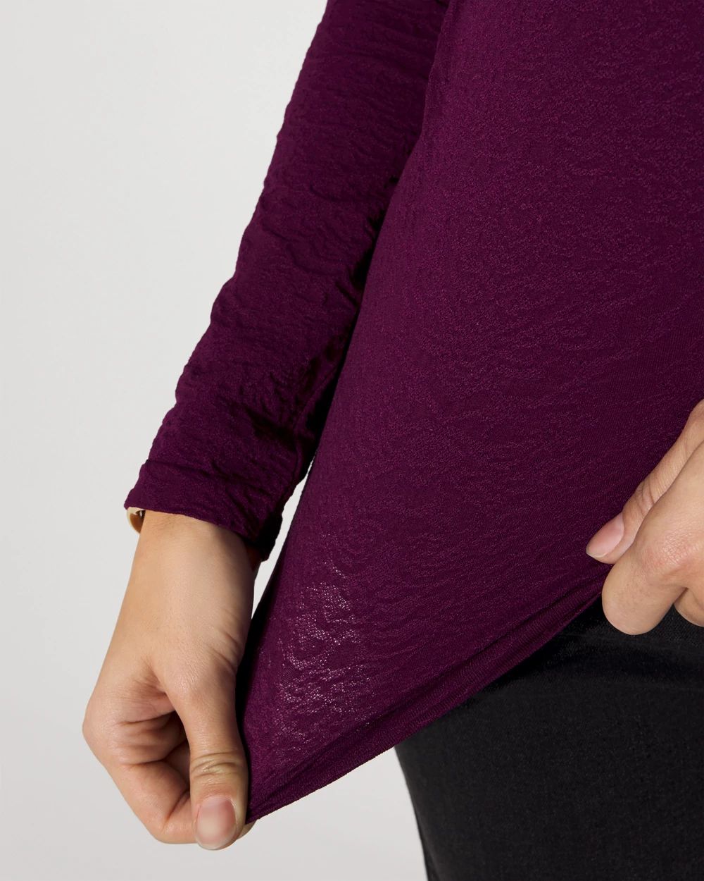 WHBM FORME™ Seamless Jacquard Scoop Neck Tee click to view larger image.