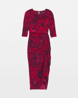Ruched Midi Dress click to view larger image.