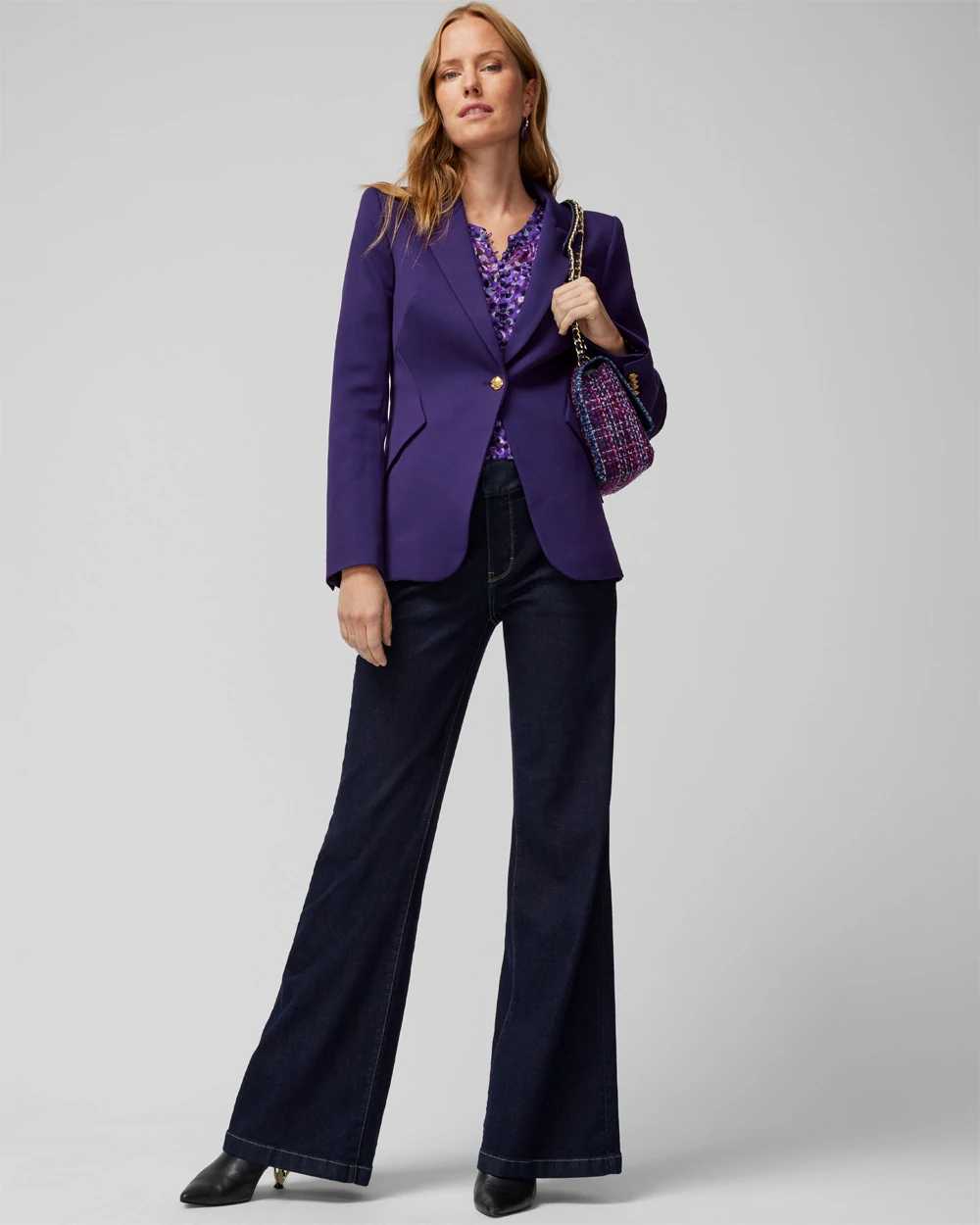WHBM® Petite Luxe Stretch Editor Blazer click to view larger image.