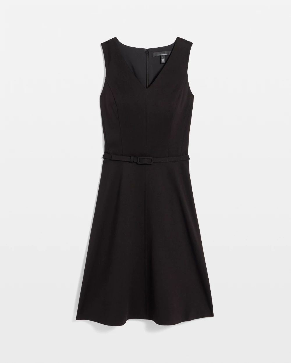 Petite Ponte Sleeveless Dress click to view larger image.
