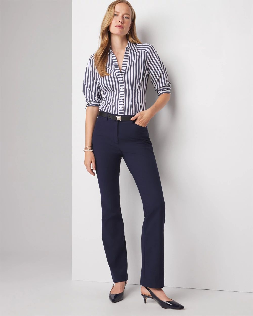 WHBM® Ines Slim Bootcut Comfort Stretch Pants