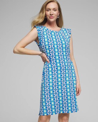 Outlet WHBM Rolled Sleeve Smocked Dress