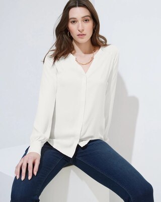 Outlet WHBM Soft Button-Down Shirt