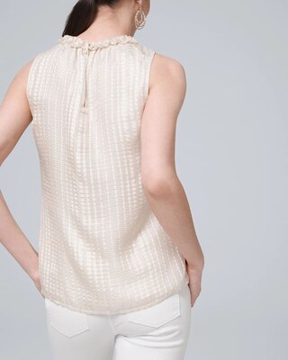 Sleeveless Silk Top