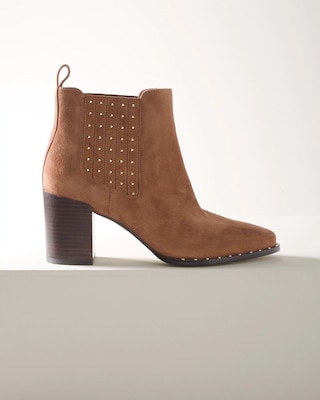 Suede Studded Short Boots