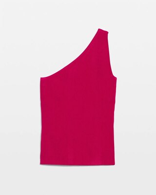WHBM FORME™ Sculpt Stretch One Shoulder Sweater click to view larger image.