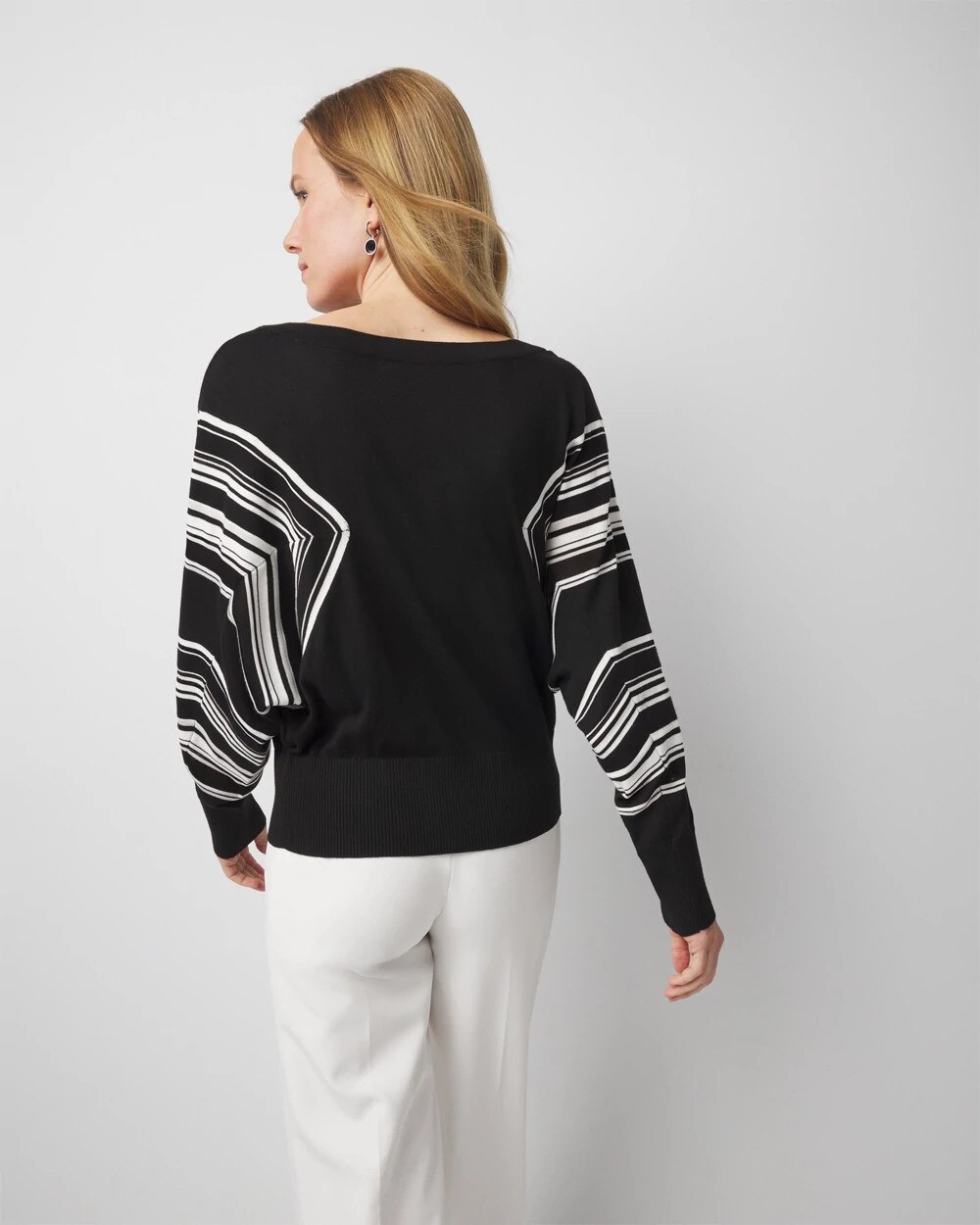 Striped Dolman Sweater - image 4