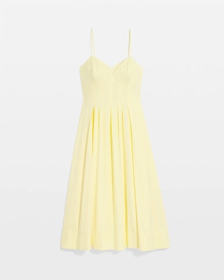 Petite Poplin Corset Midi Dress click to view larger image.