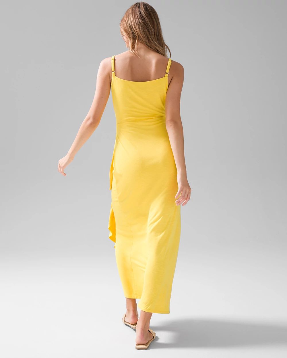 White house black market yellow dress new arrivals