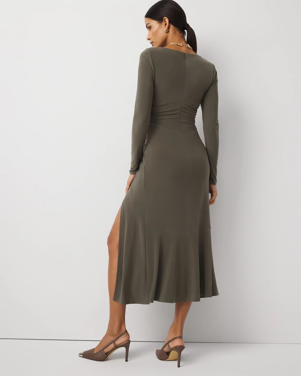 AE Corset V-Waist Midi Dress | Liberty Center