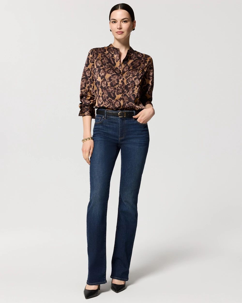 Mid-Rise Bootcut Jeans