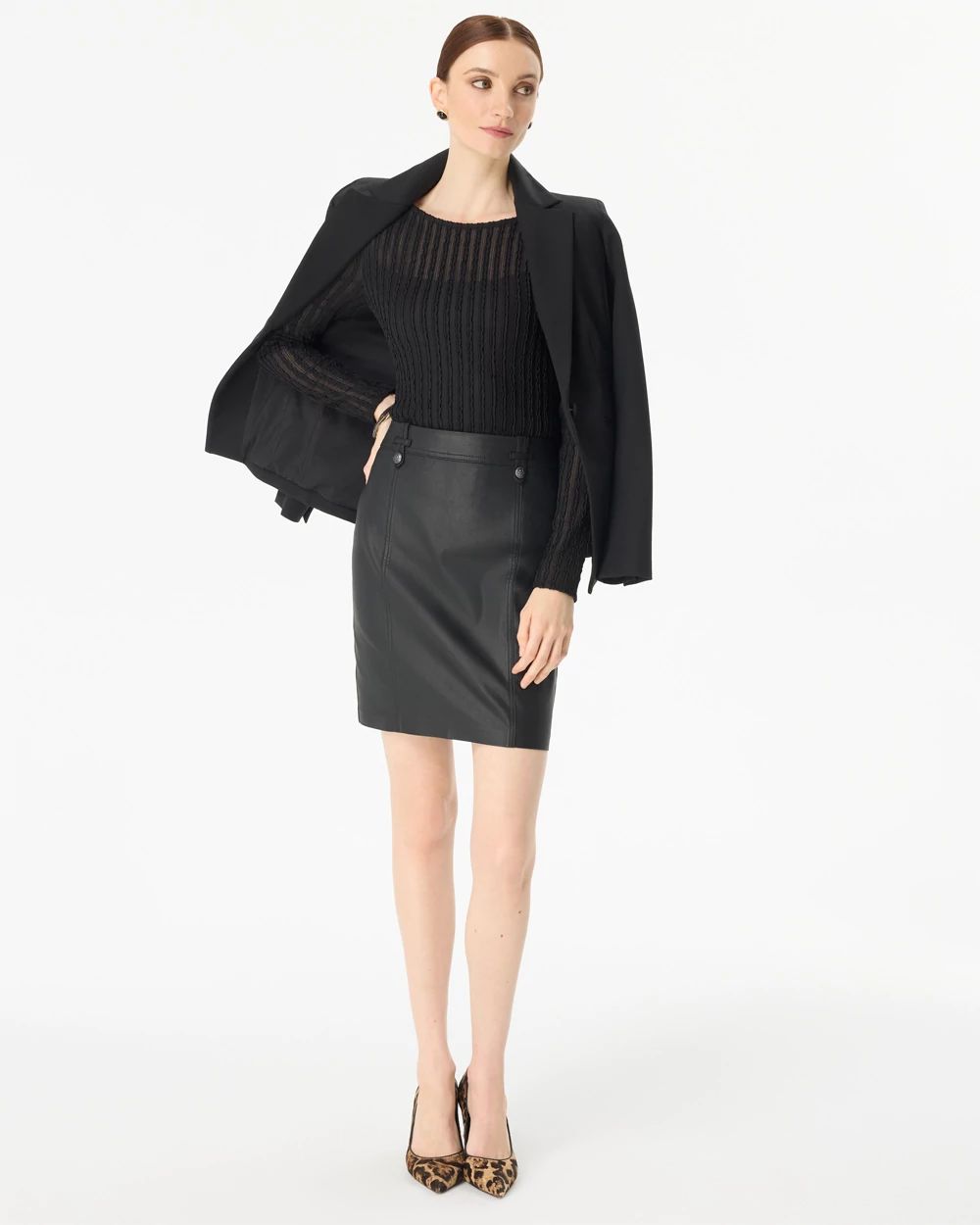 Textured Long Sleeve Top