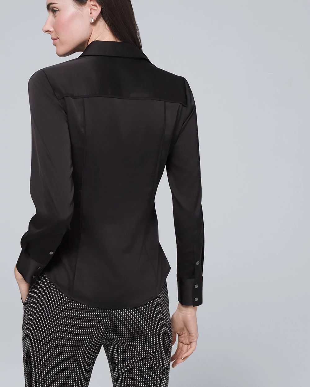 Satin Utility Blouse