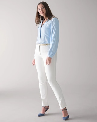 WHBM® Elle Slim Trouser Comfort Stretch Pants click to view larger image.
