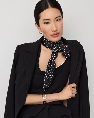 Dot Print Square Scarf