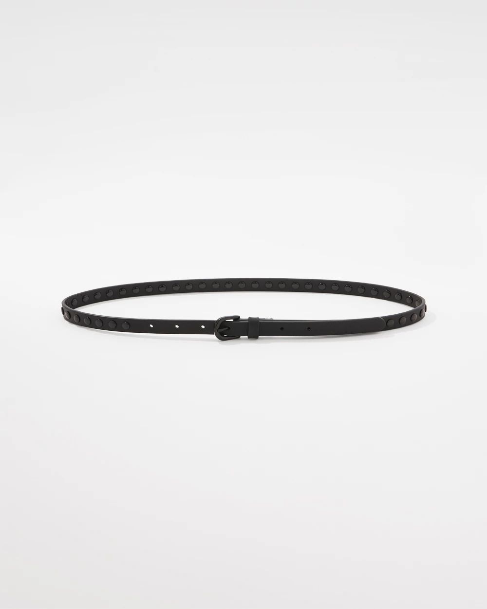 Faux Leather Studded Belt