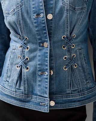 Grommet Trucker Denim Jacket