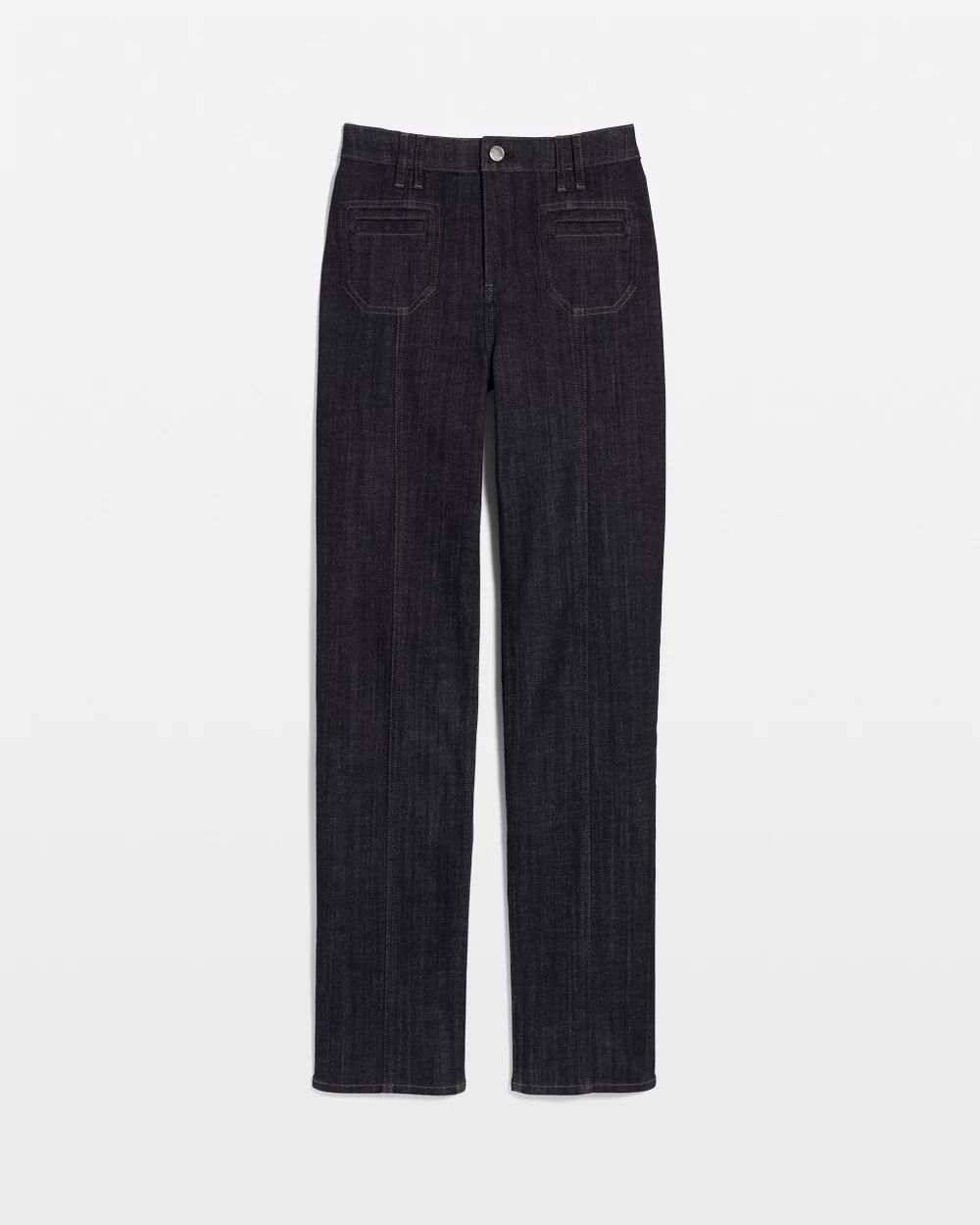 Extra High-Rise Patch Pocket Straight Leg Jean