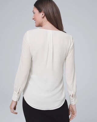 Ball Chain-Trim Blouse
