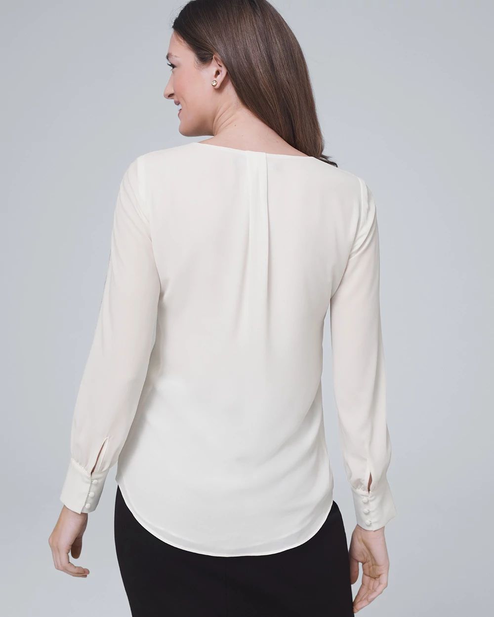 Ball Chain-Trim Blouse