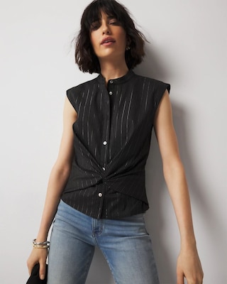 Poplin Twist Shirt