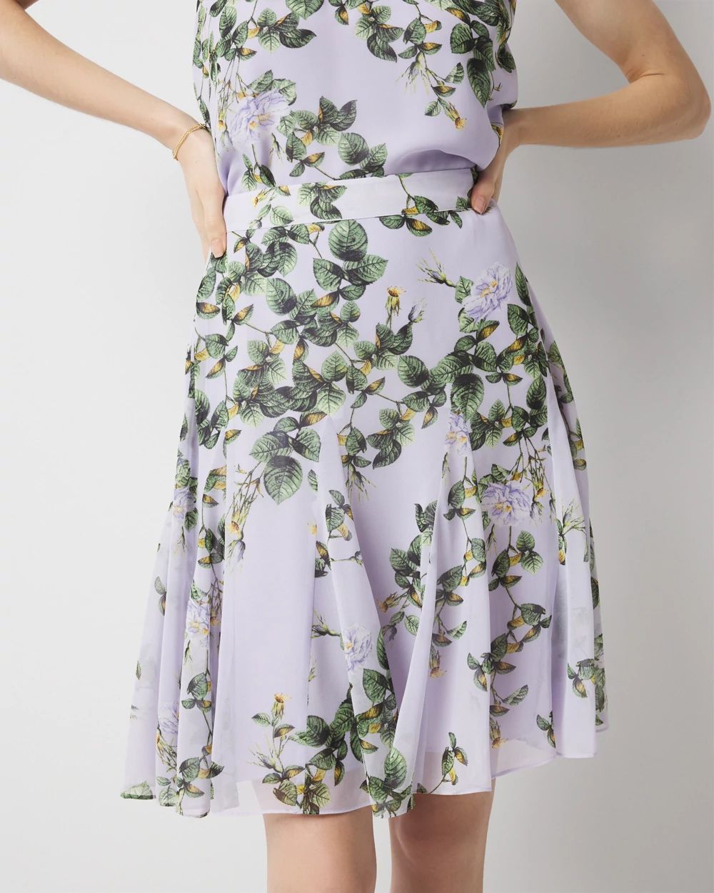 Petite Floral Mini Skirt