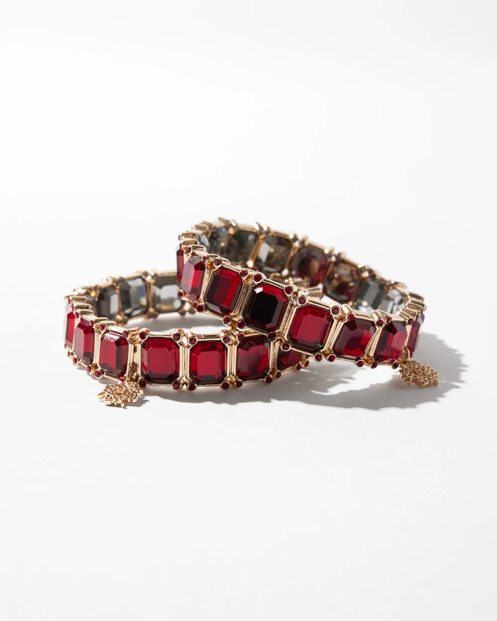 Reversible 12k Gold Stretch Bracelet