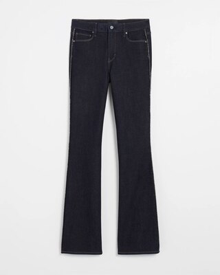 Petite High Rise Sculpt Embellished Flare Jeans