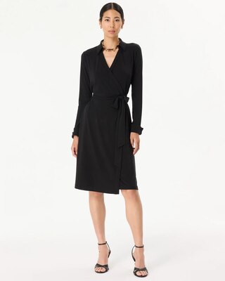 Collared Wrap Dress