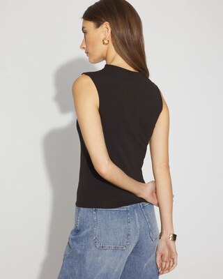WHBM FORME™ All Ways Stretch High-Crewneck Tank Top click to view larger image.