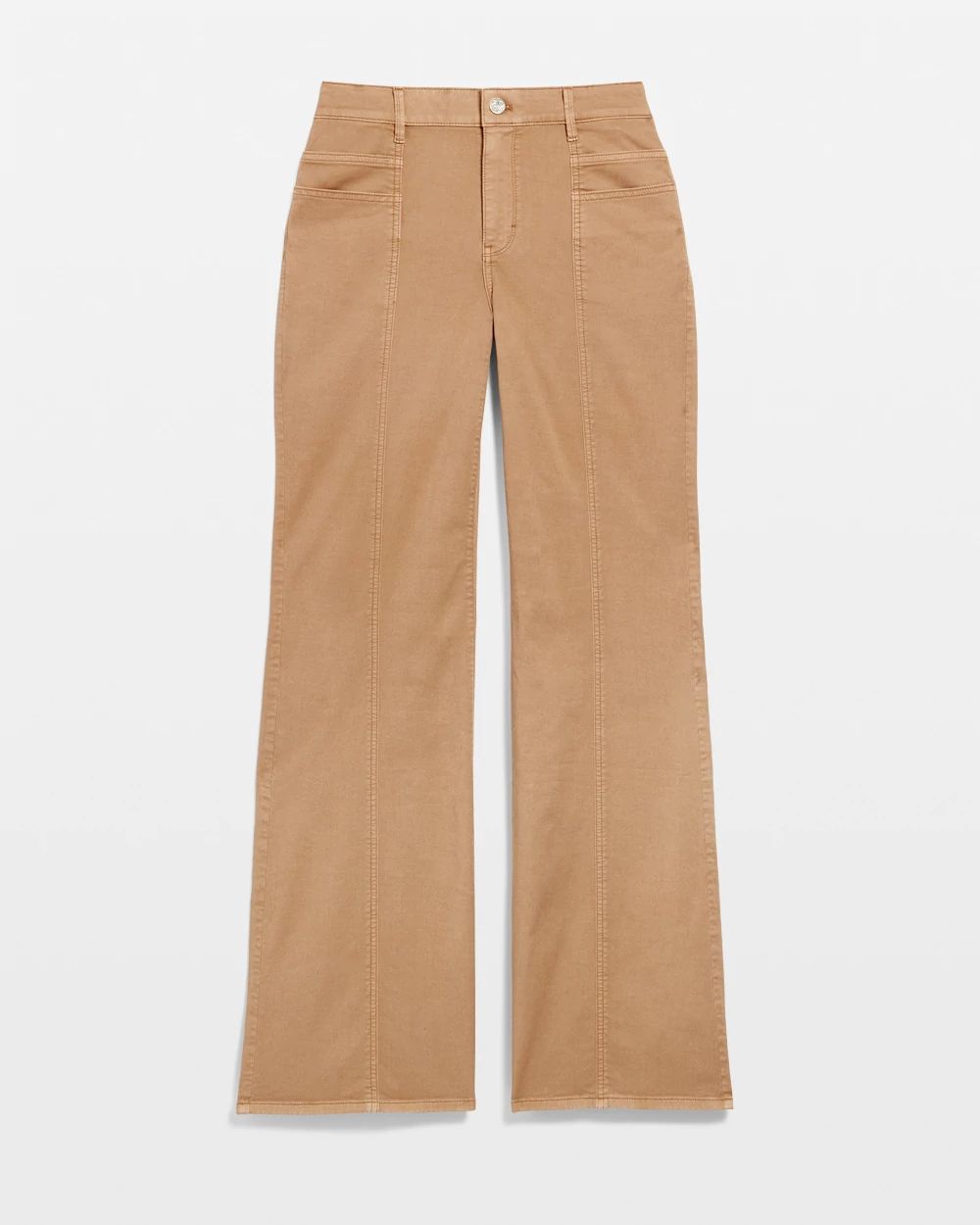 High-Rise Pret Double Pocket Wide-Leg Pant