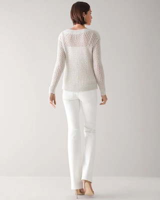 Open Stitch Bateau Sweater click to view larger image.