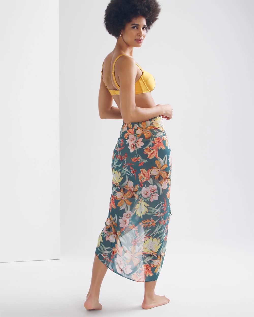 Fringe Sarong Swim Cover Up