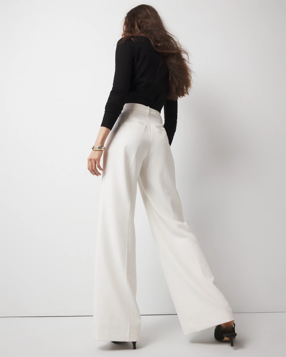 Pleated Wide Leg Pants - image 2