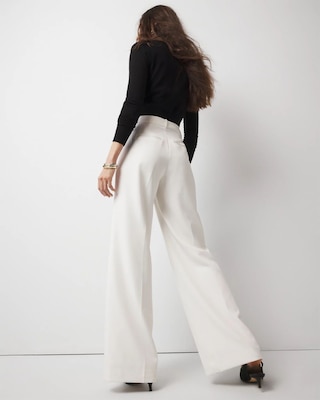 Pleated Wide Leg Pants click to view larger image.