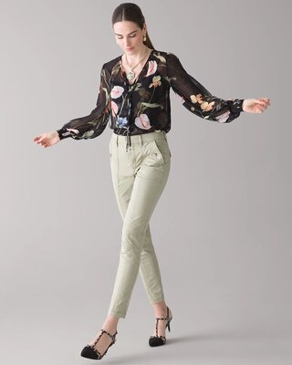 High-Rise Pret-A-Jet Slim Ankle Pants click to view larger image.