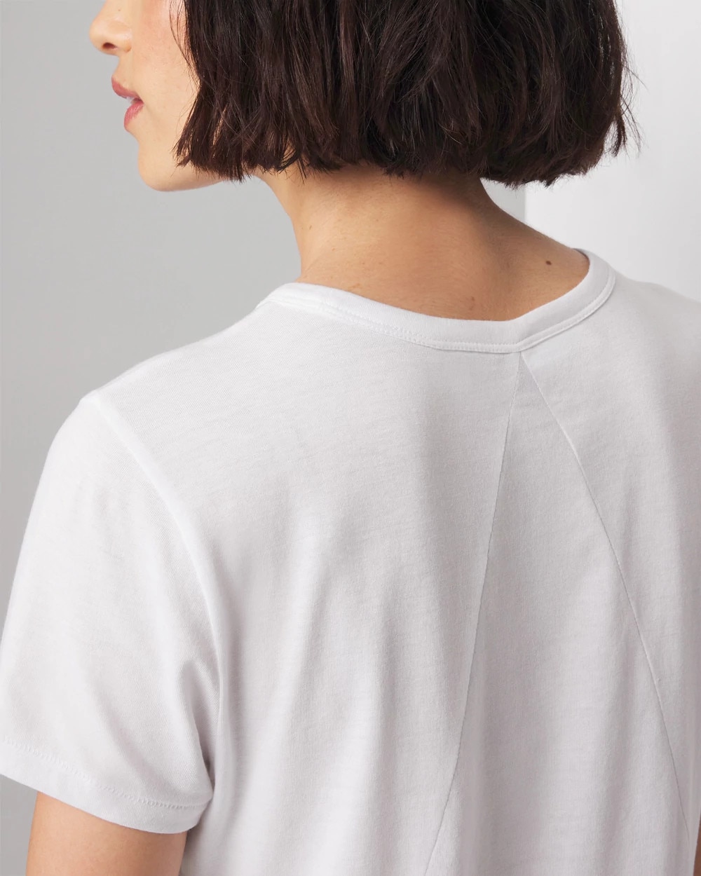 Cotton Modal Fitted Crewneck Tee