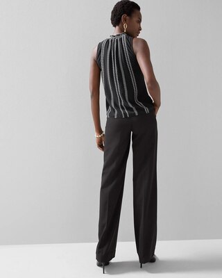Sleeveless Contrast Stitch Top