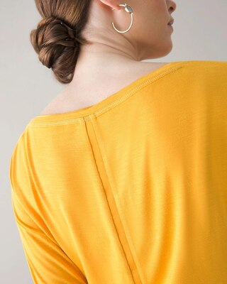 3/4 Sleeve Drop Shoulder Tee